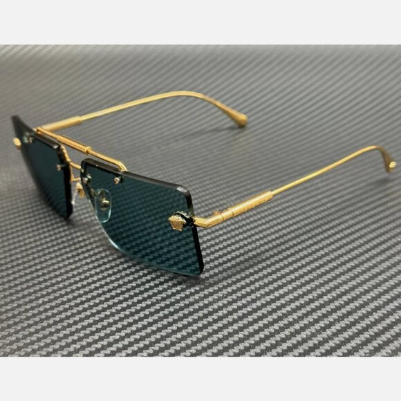 Versace Womens 60mm Blue Sunglasses